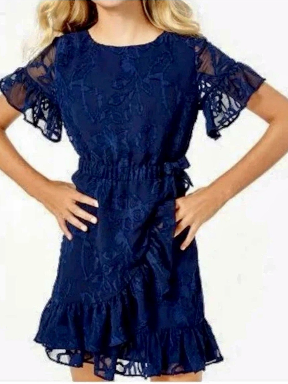 Lilly Pulitzer Navy Girls Darlah Dress Size 3